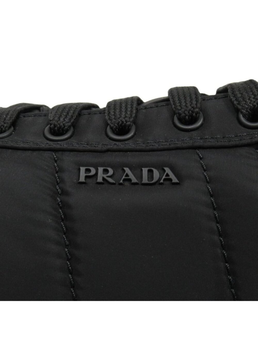 Prada Re-Nylon Sneakers Shoes Low Cut 7 Black - Picture 5 of 6